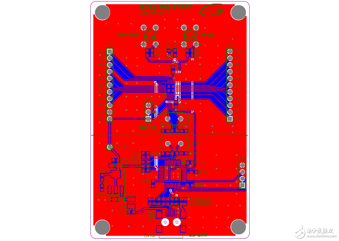 GD32F130G8U6 Demo板原理图、使用说明