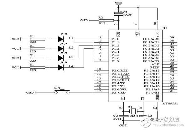 AT89S51单片机设计对照带电路图的一键多功能按键识别威廉希尔官方网站
