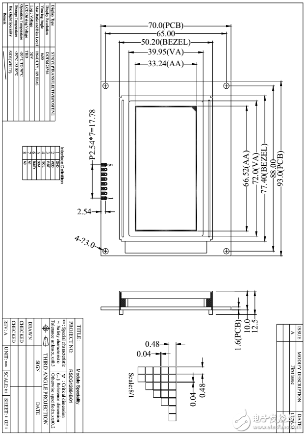 Arduino uno驱动I2C接口12864LCD屏幕程序及使用手册