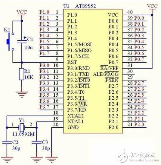 基于AT89S52的精简开发板DXP资料