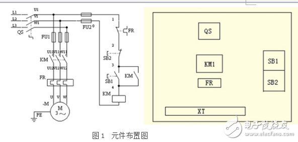 接触器自锁正转线路控制的电路安装方法及注意事项