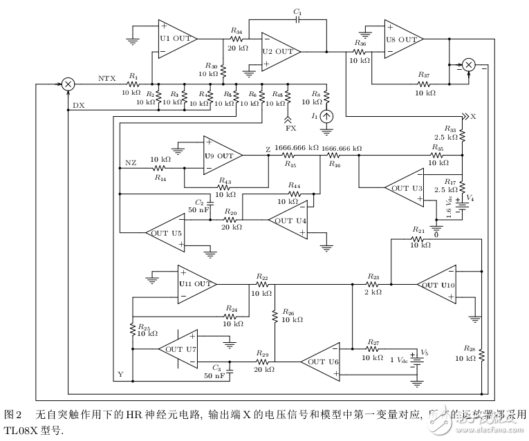 一类自突触作用下神经元电路的仿真和模拟