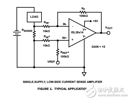 单、双、四通用微功耗，轨到轨输入运算放大器ISL28114