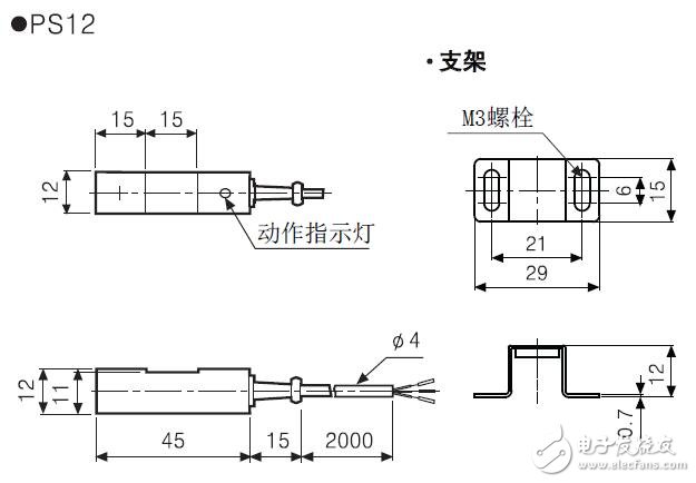 PS/PSN系列接近开关规格及接线