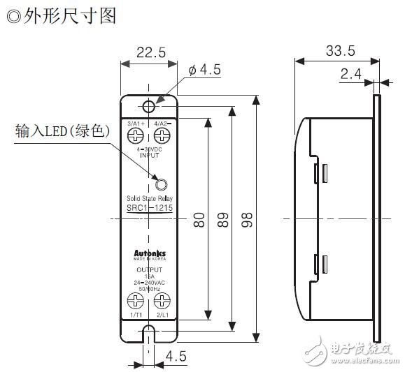 SRC1系列散热片的型号说明