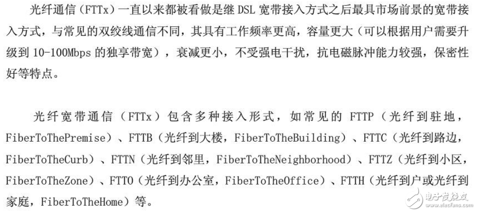 FTTH威廉希尔官方网站
标准与高速光纤到户接入的全解析