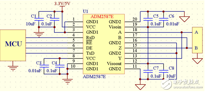 adm2587e引脚功能介绍_adm2587e外围电路分析 