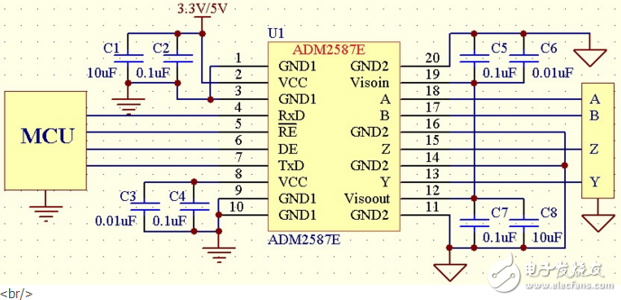 adm2587e引脚功能介绍_adm2587e外围电路分析 