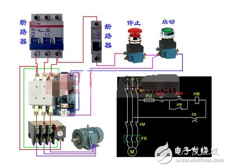 中间继电器的组成结构及实物接线图