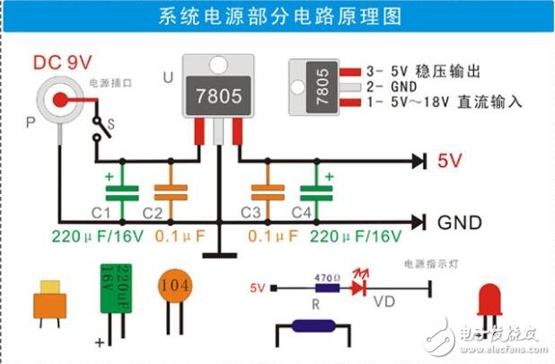 lm7805稳压电路电容作用详解