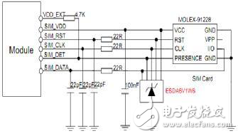 希姆通SIM868的参考设计接口的静电防护解析