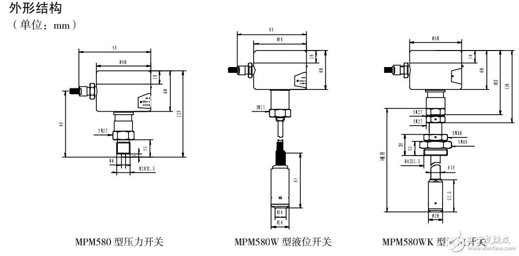 MPM_MDM580型电子式压力开关