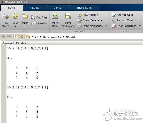 matlab输入矩阵的格式的方法步骤