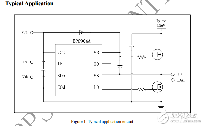 bp6904a 600V半桥预驱动器