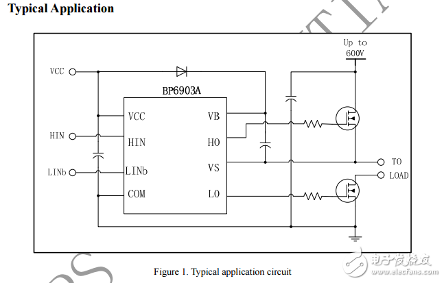600V半桥预驱动器BP6903A