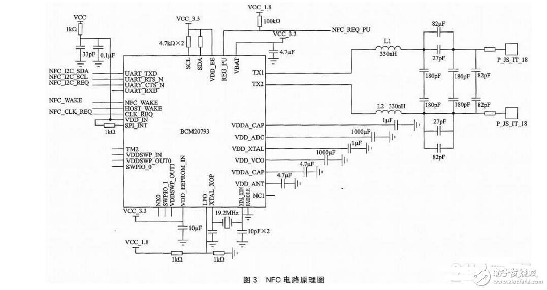 bcm20793的NFC模块电路设计