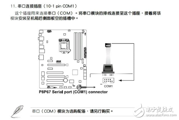 主板com接口接线方法详解