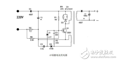 4v铅酸电池充电电路解析