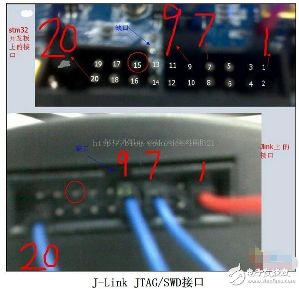 jlink仿真器设置swd的方法