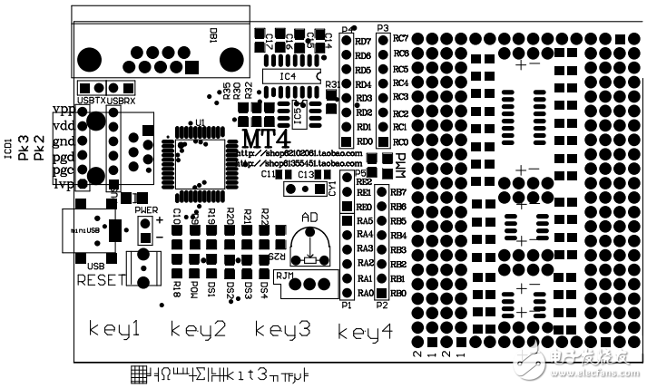 关于PIC的触摸电路pcb1937