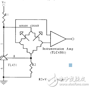 用TL431提供恒定偏流的电桥