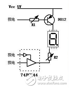 74hc244驱动数码管显示电路及程序