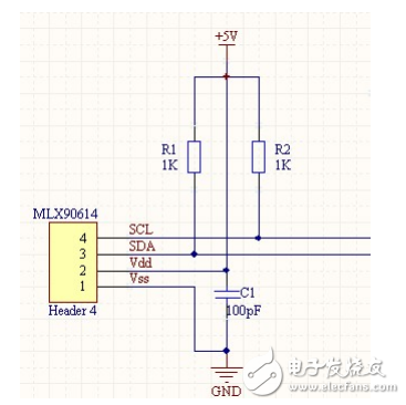 MLX90614红外测温仪课程实验含源码