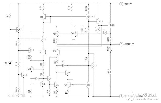 7805三端稳压电源内部电路图_7805三端稳压在电路运用中的注意事项