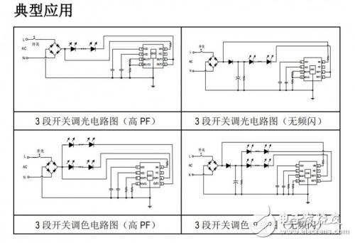 一款可3 段调节亮度/色温的 LED 线性恒流控制芯片