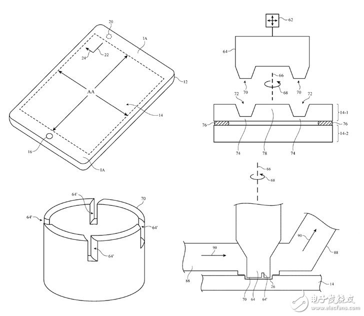 苹果新专利曝光 显示屏上钻小孔真正的全面屏