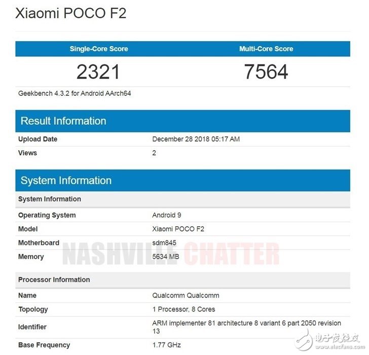 小米POCOF2跑分曝光 配置并不亮眼网友戏称这是49年入国军