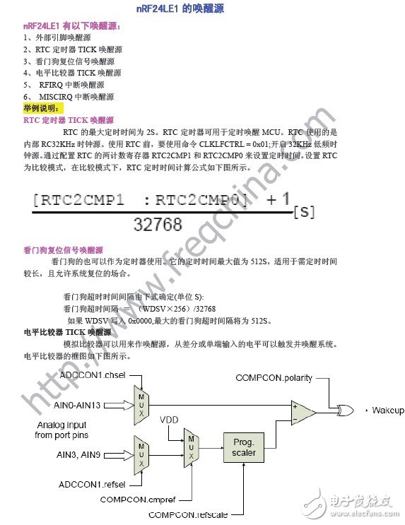 nRF24LE1的唤醒源.jpg